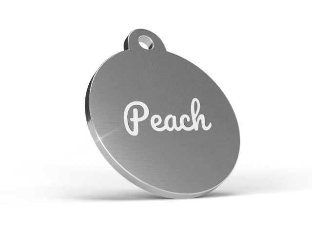 Round-silver-peach